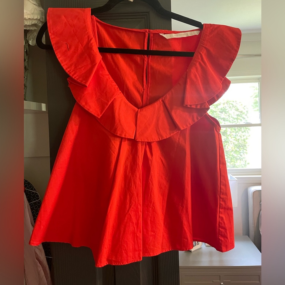 Zara poppy top